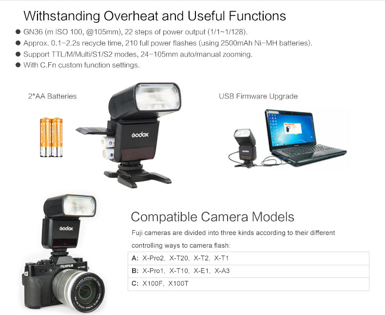 MoLight Godox TT350 Mini Flash - Fuji