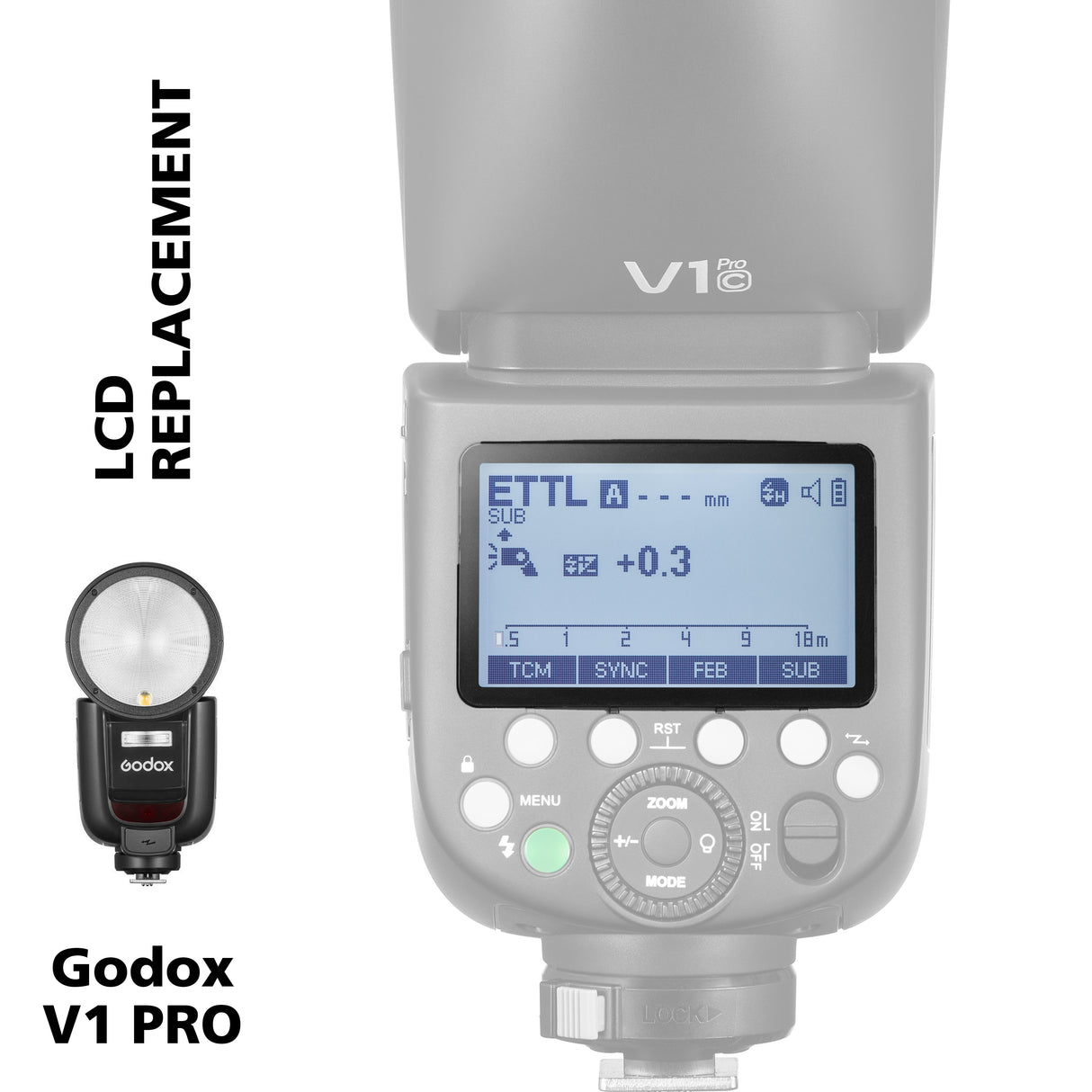 Godox V1 PRO LCD Replacement