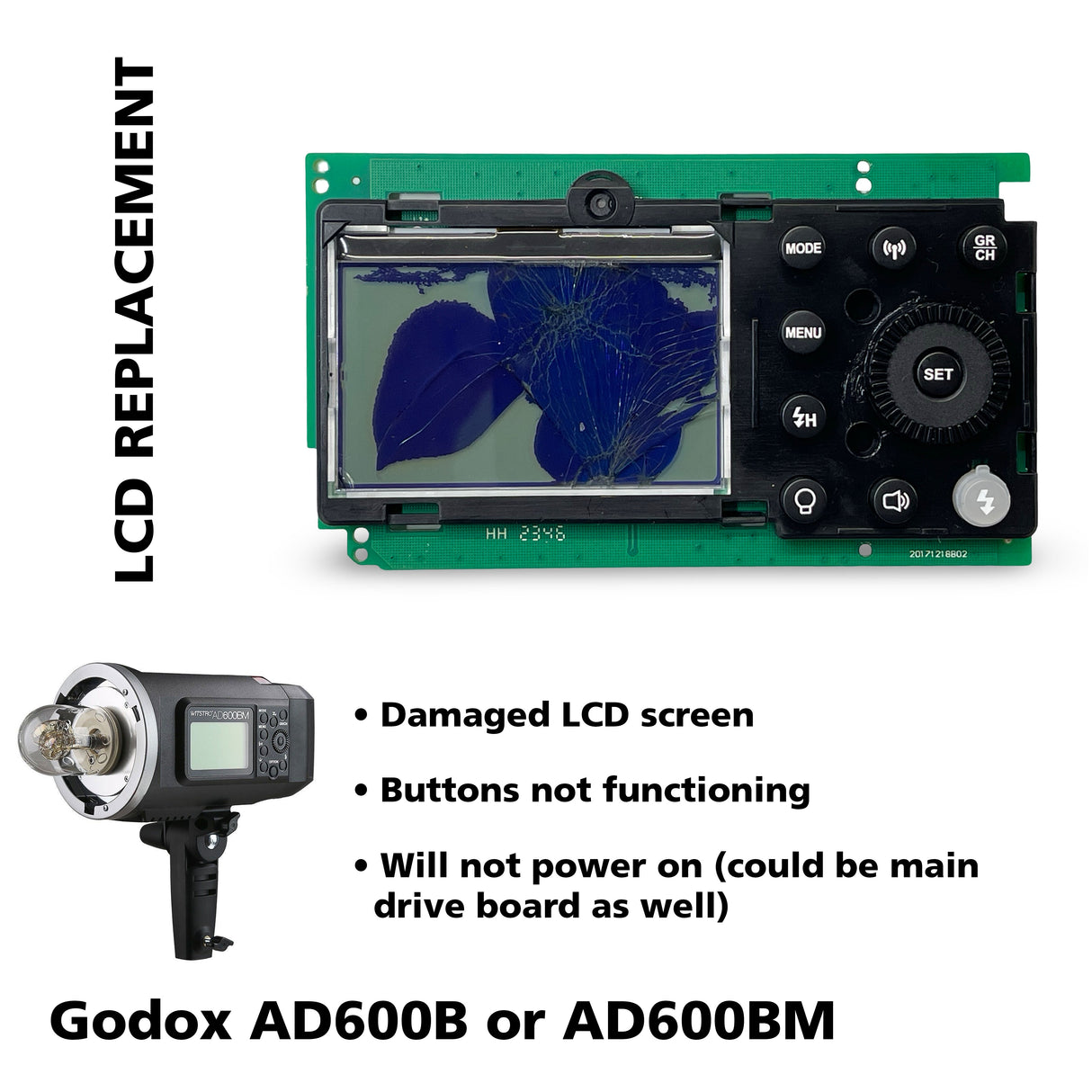 AD600B/BM LCD Replacement/Repair