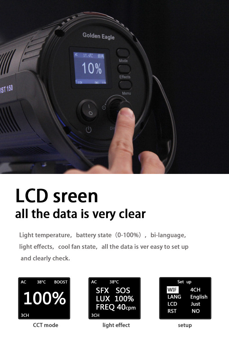 Golden Eagle FIST150 150w Portable LED