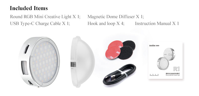 Godox R1 RGB Round LED