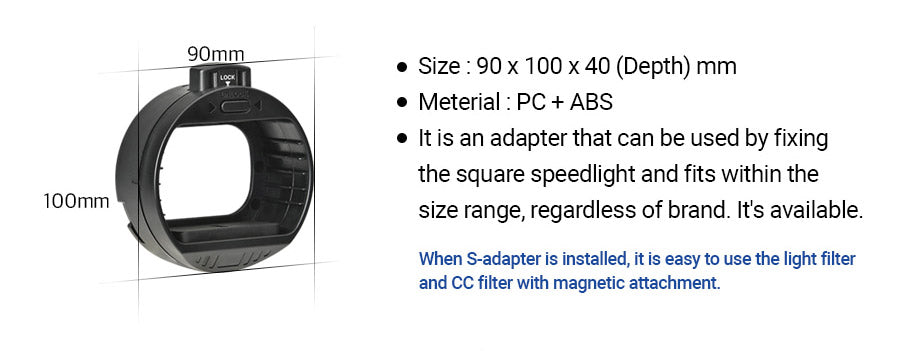 FLIP S Speedlight Adapter