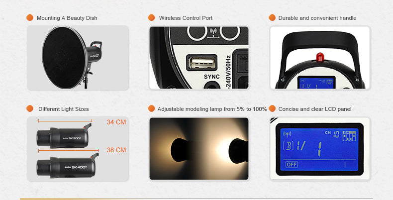 MoLight Godox SK400II Studio Strobe
