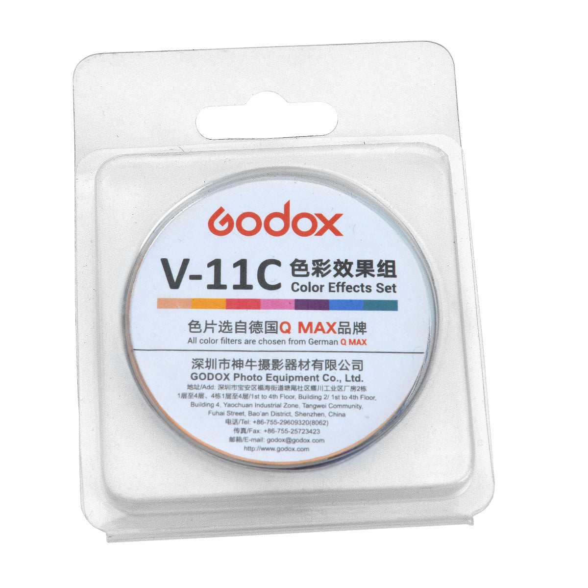 Godox V-11C Color Effects Gel Set for Round Flash Heads