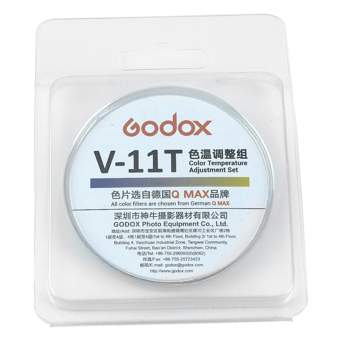 Godox V-11T gelatine regolazione temperatura colore flash