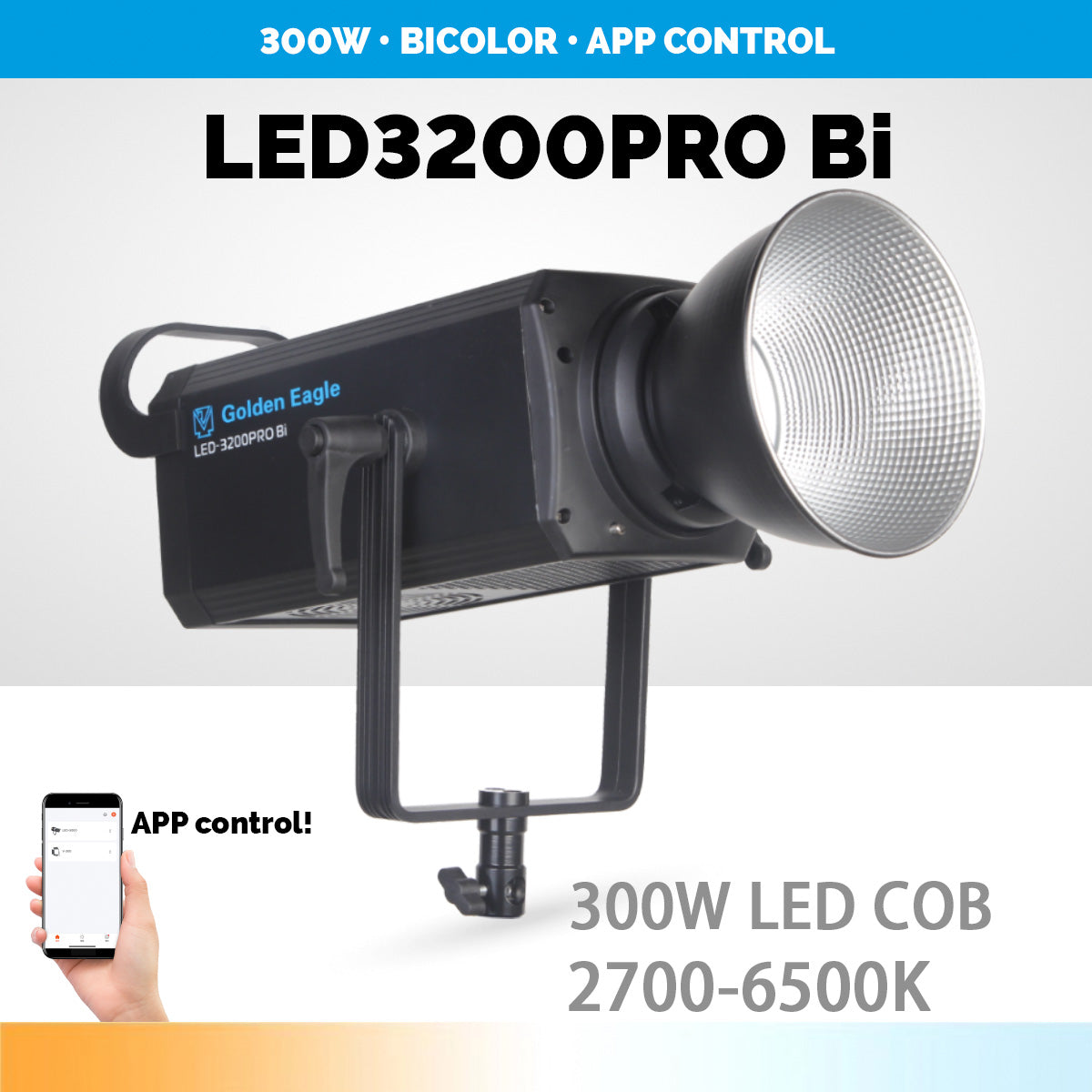 Golden Eagle LED-3200PRO Bi 320w COB Bicolor LED