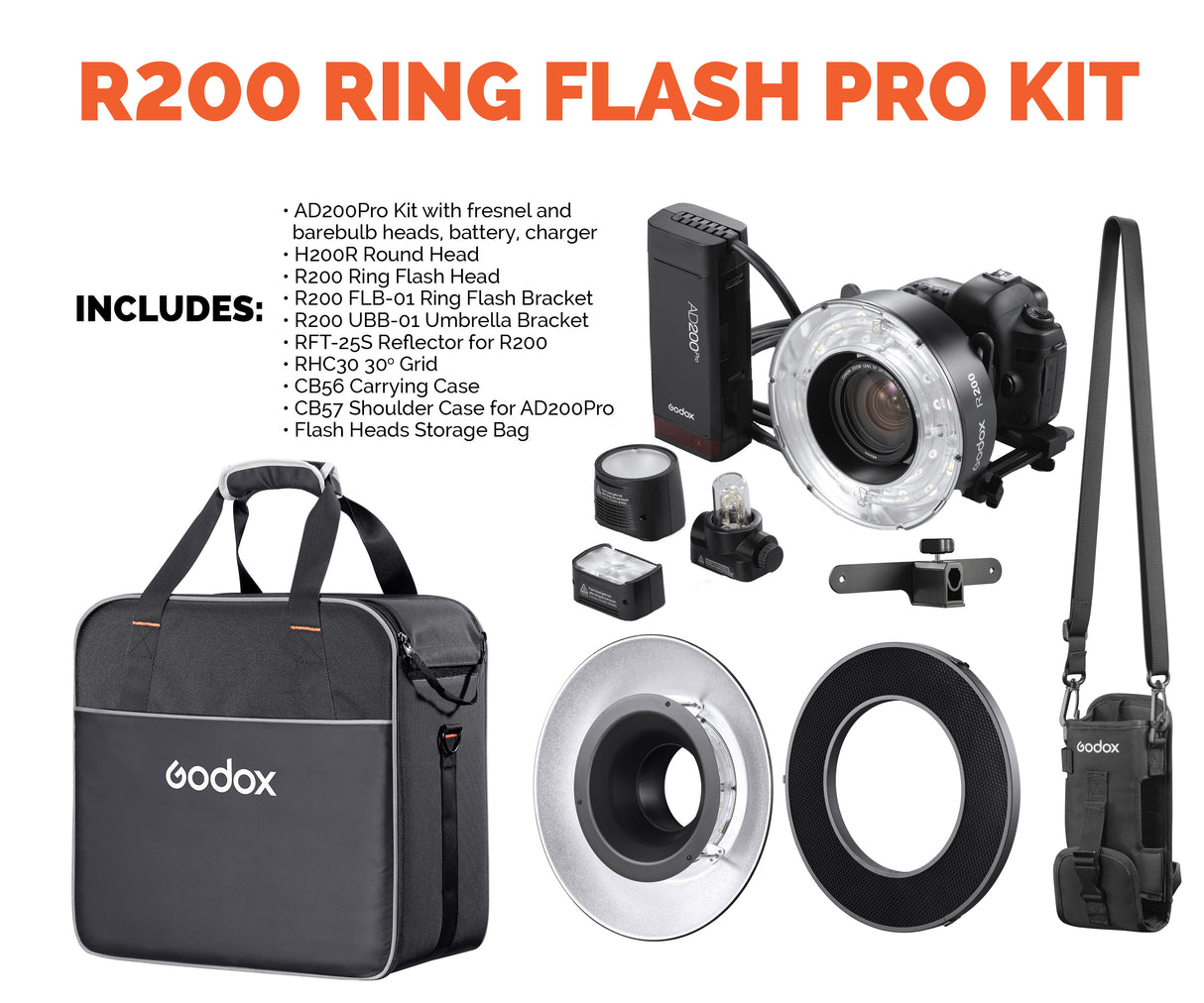Godox R200 Ring Flash Pro Kit