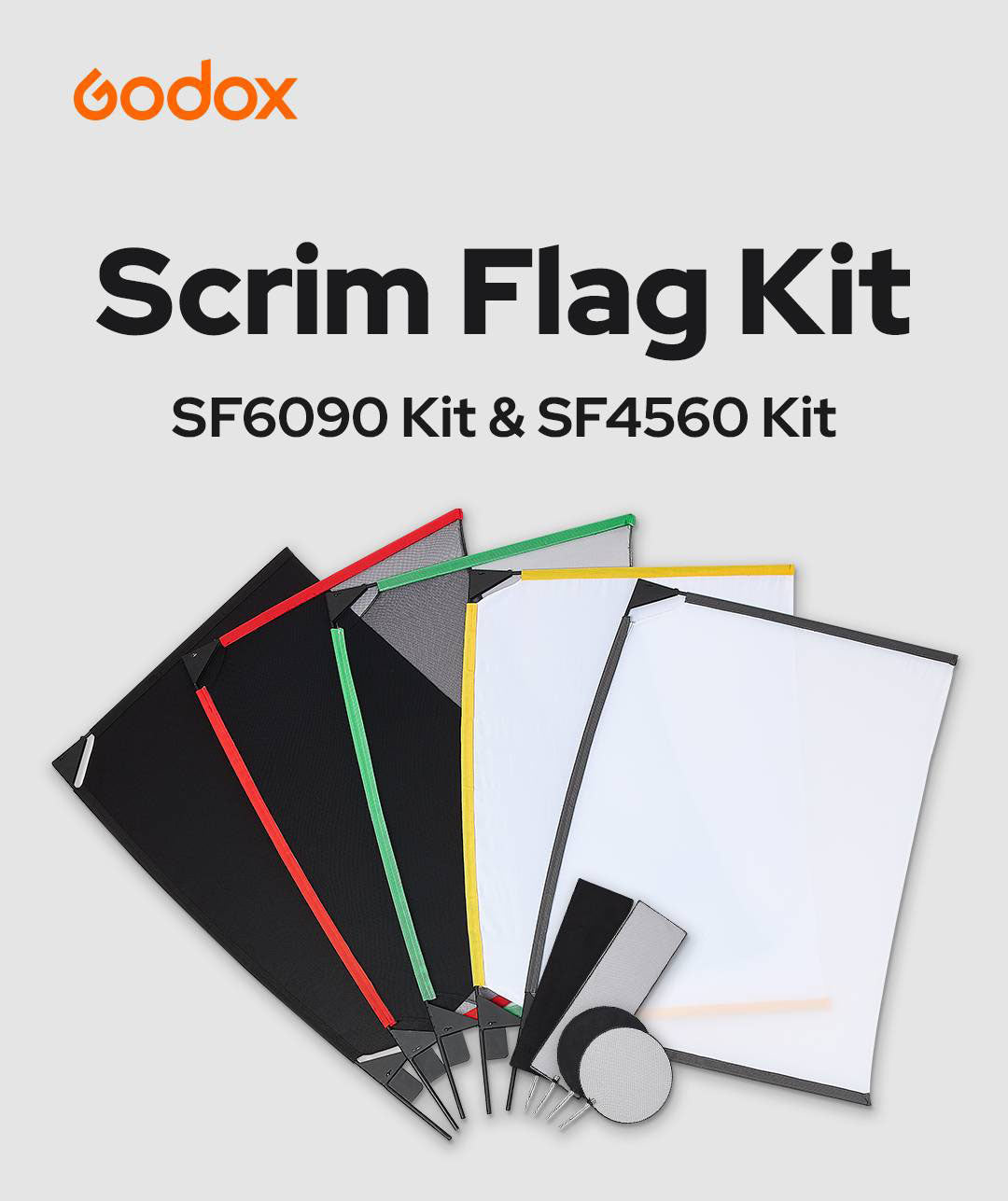 Godox SF6090 24"x36" Scrim Flag Kit
