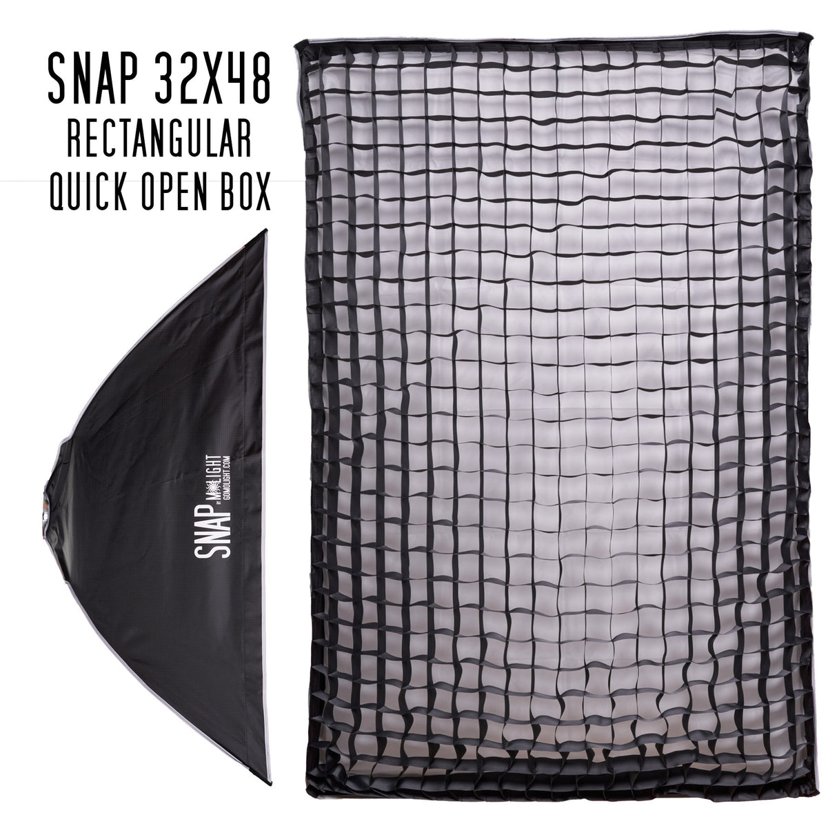 SNAP 32"x48" Large Rectangular Quick Open Softbox