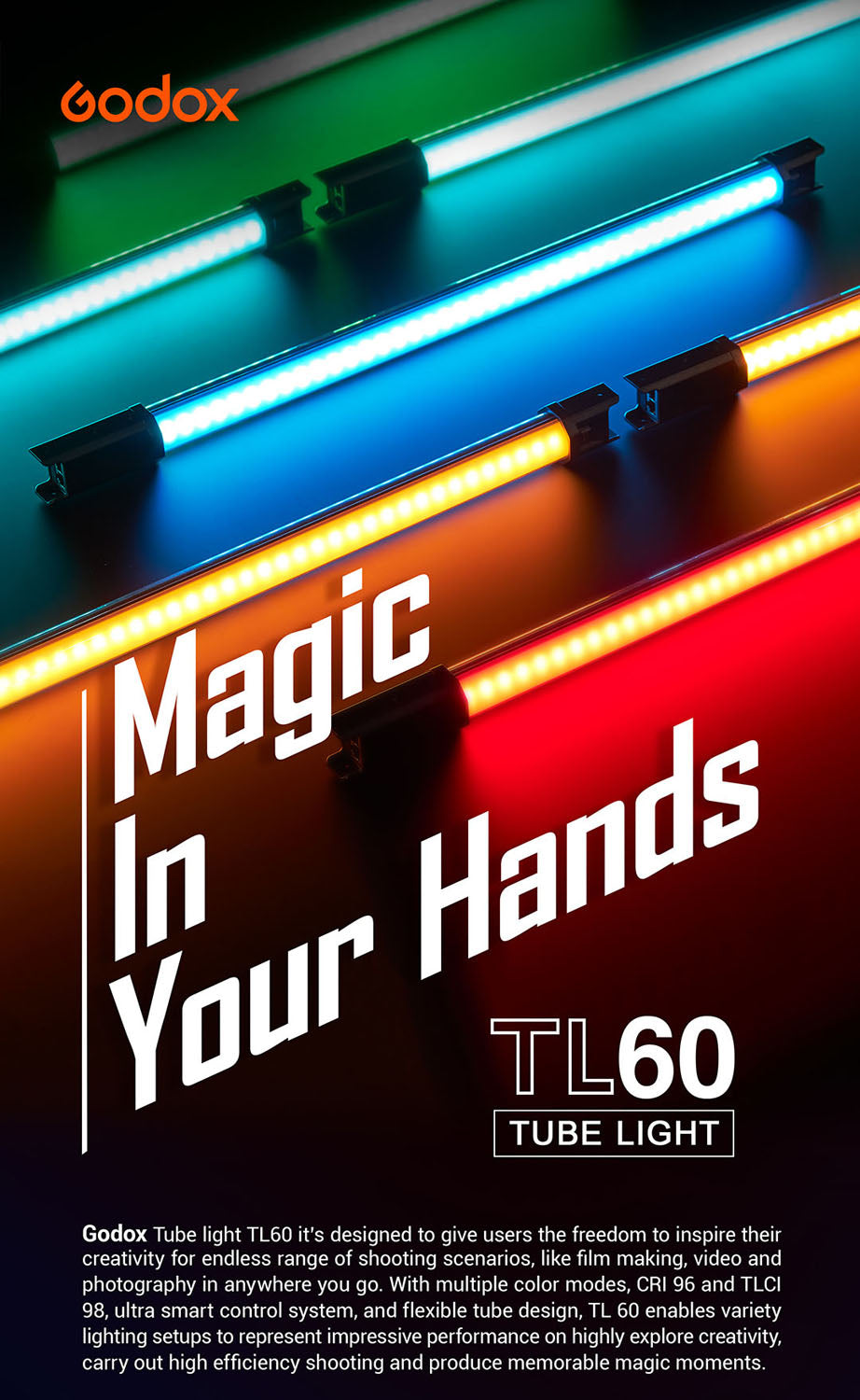 Godox TL60 RGB Tube Light