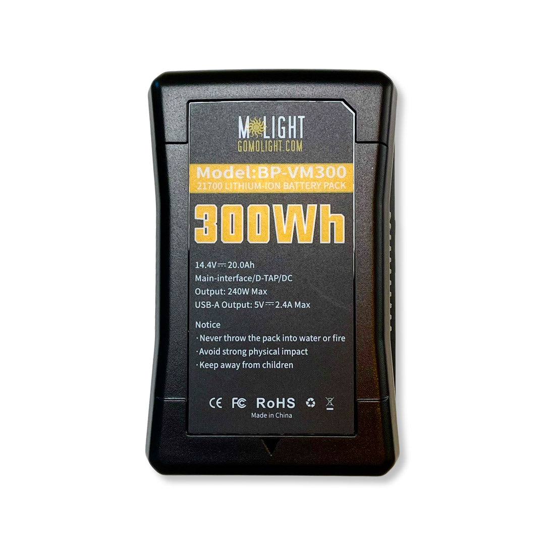 MoLight 300Wh V-Mount Battery & Charger