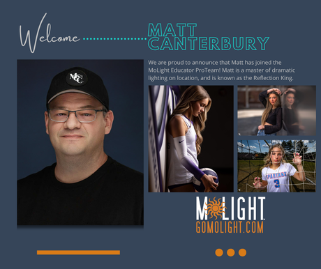 Matt Canterbury joins the MoLight Mentor ProTeam