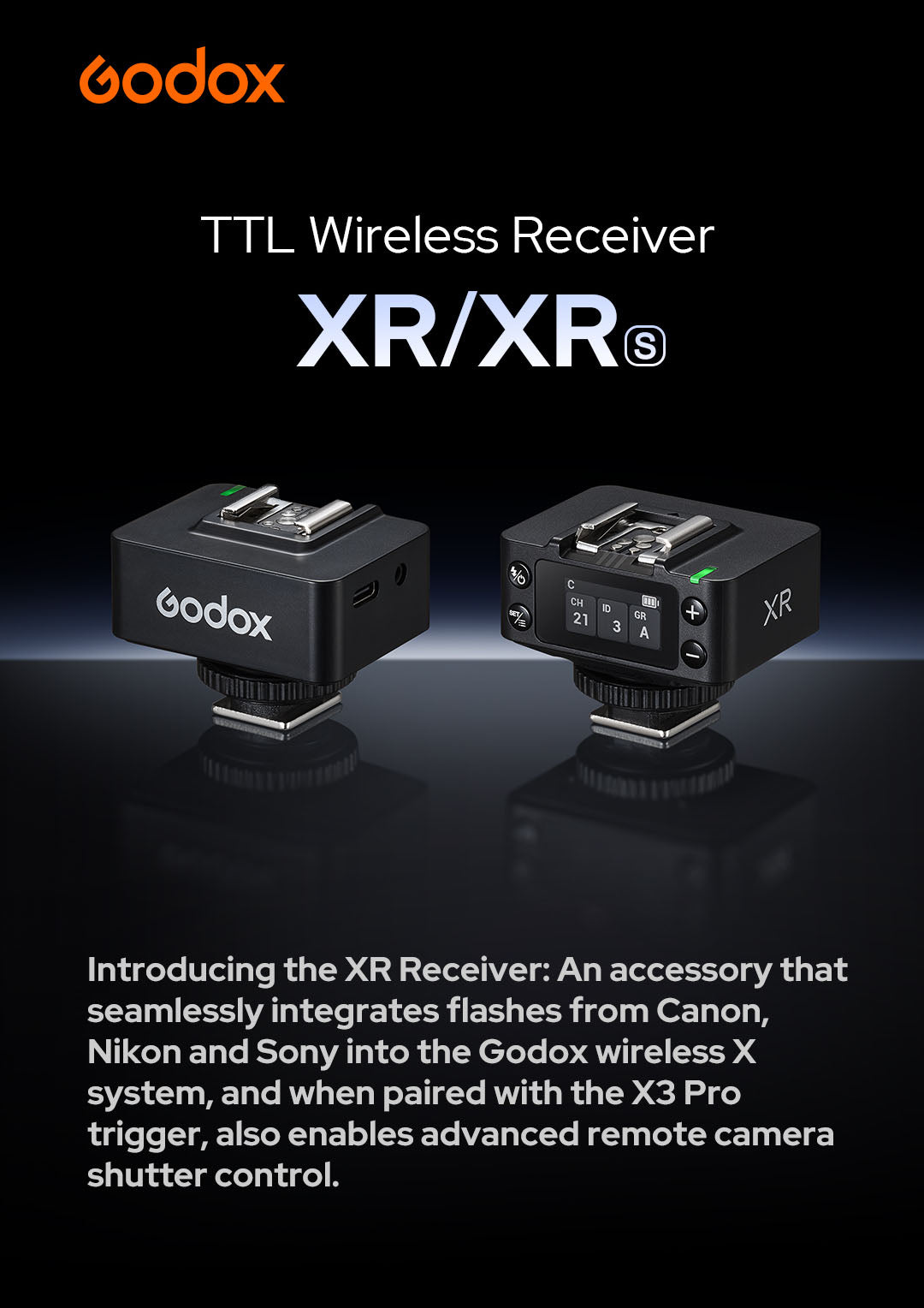 Godox XR TTL Wireless Receiver for Sony