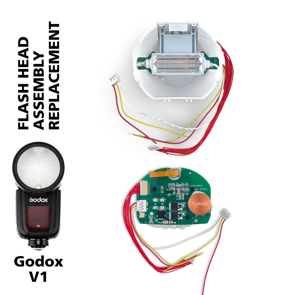 Godox V1 Flash Head Assembly Replacement