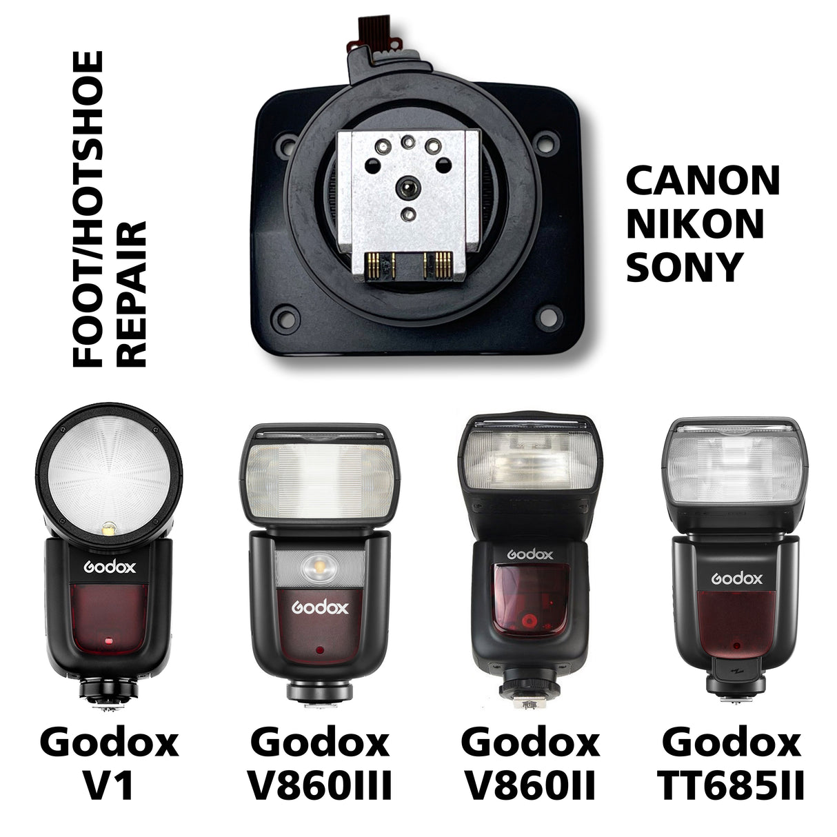 Godox Speedlight Foot/Hotshoe Replacement