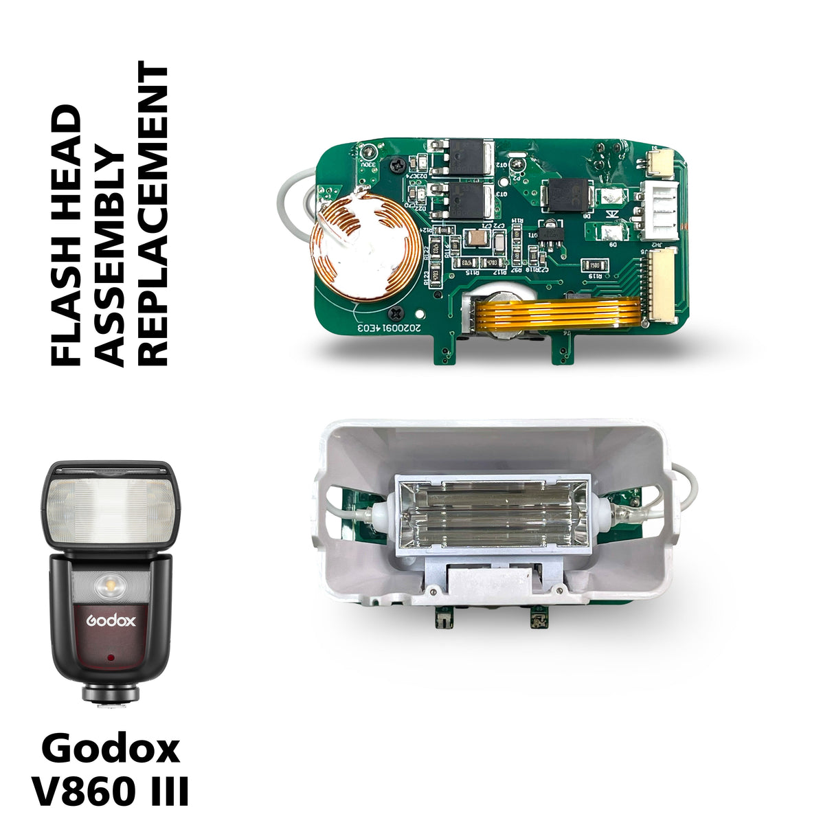 Godox V860III Flash Head Assembly Replacement