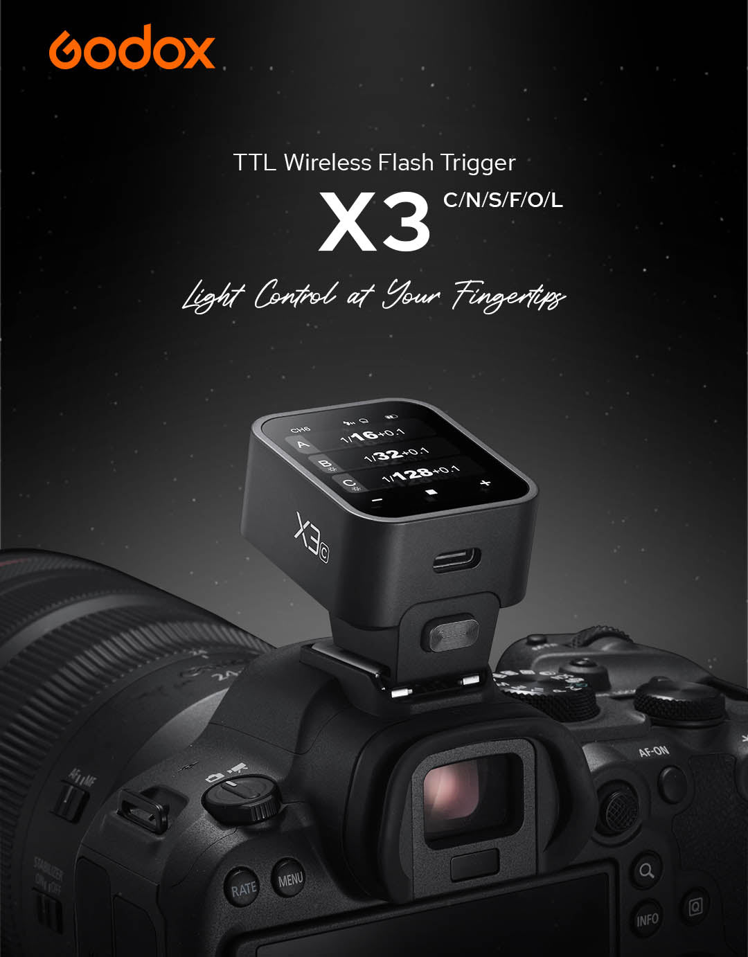 X3 N Touchscreen Transmitter for Nikon – MoLight