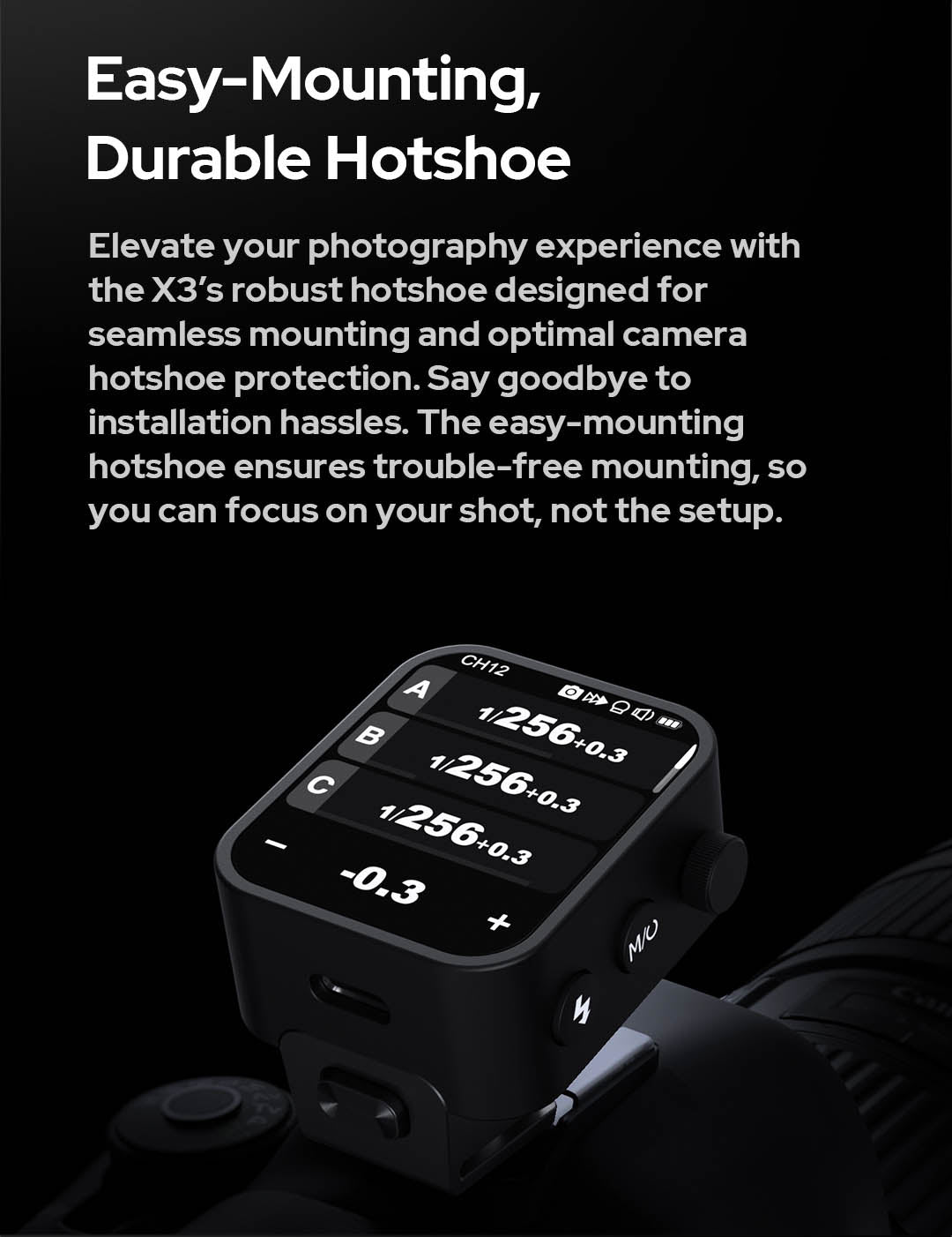 X3 N Touchscreen Transmitter for Nikon – MoLight