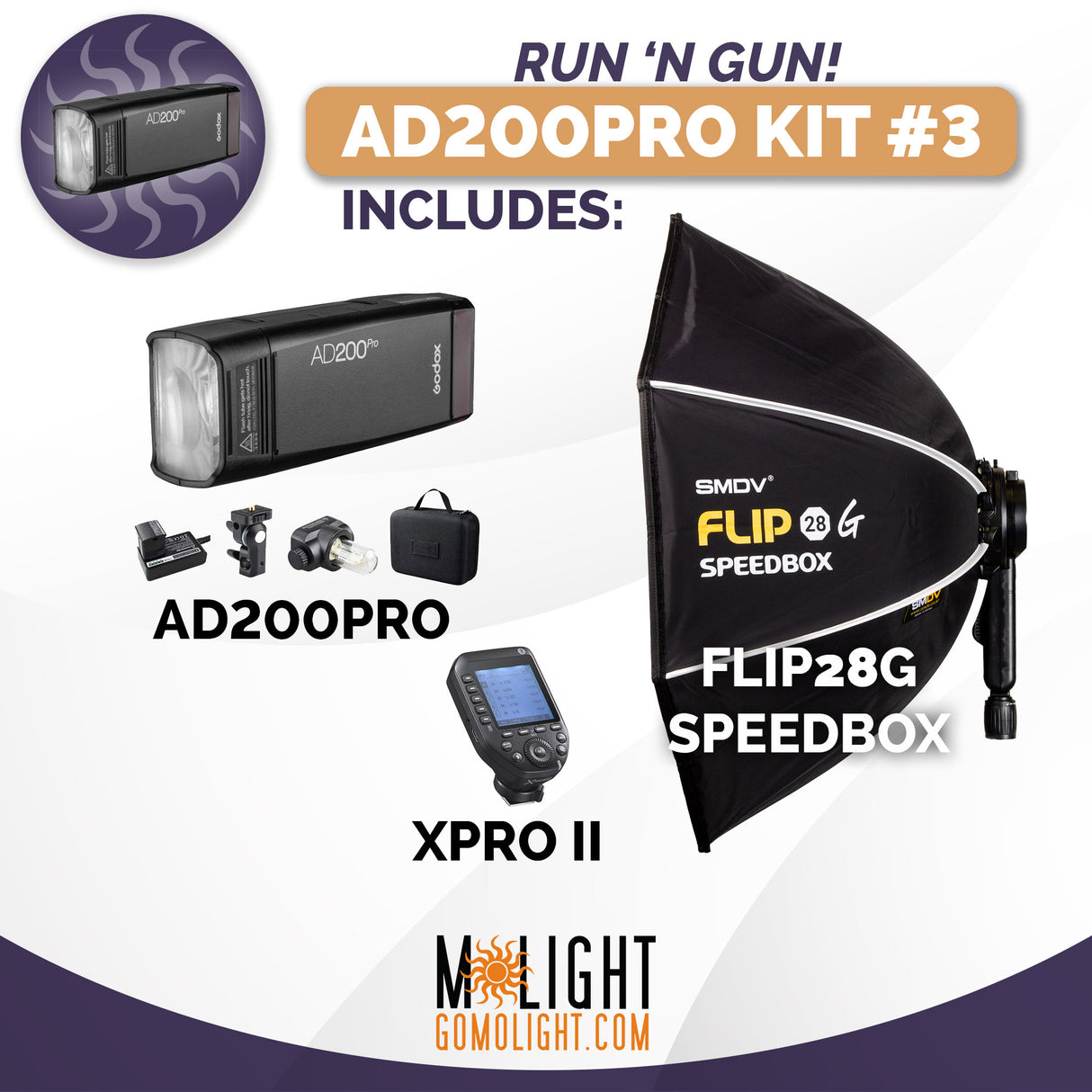 AD200Pro Kit #3 with FLIP28G