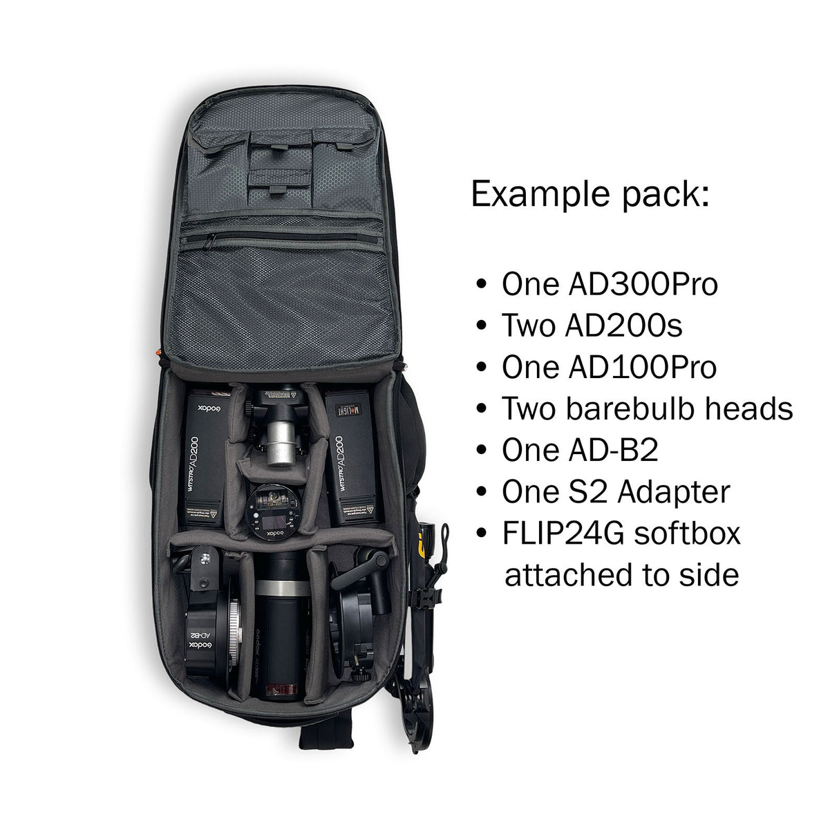 ape case ac pro 1900 digital slr and laptop backpack Godox CB20 Backpack for AD200Pro and AD300Pro