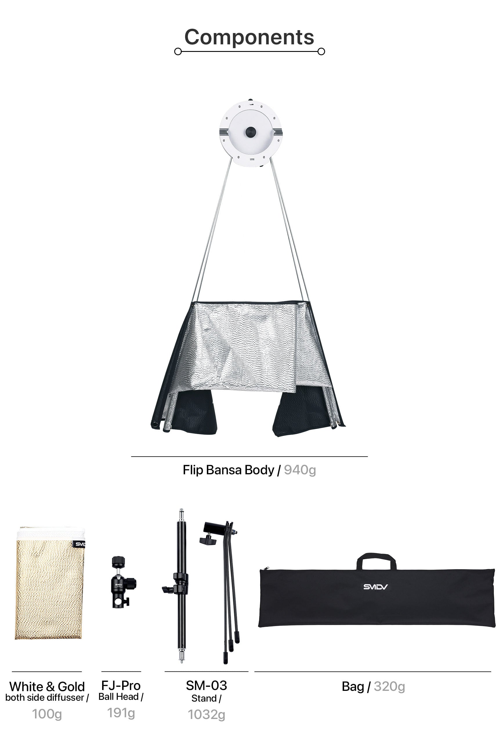 FLIP BANSA Curved Reflector – MoLight