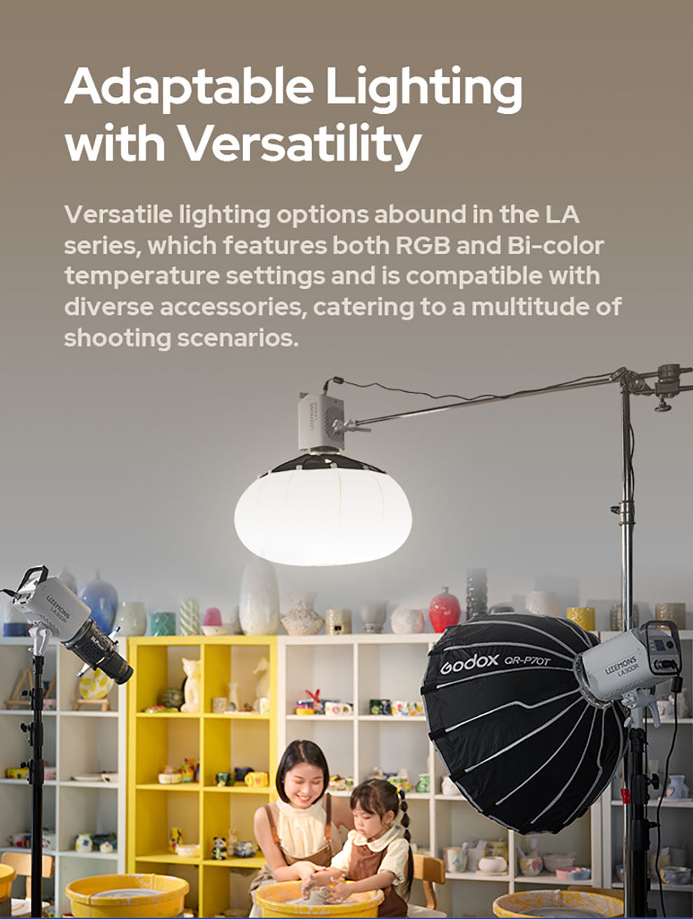 Amazon.com : Godox Litemons LA300R RGB LED Video Light 330W