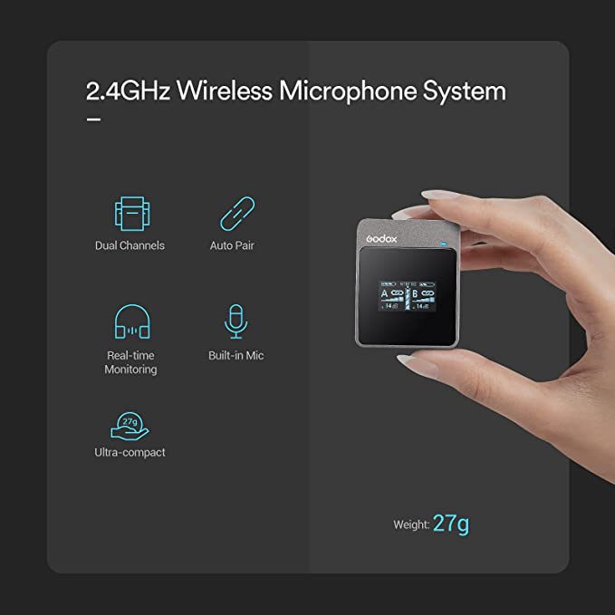 Godox MoveLink M2 Wireless Lavalier Kit