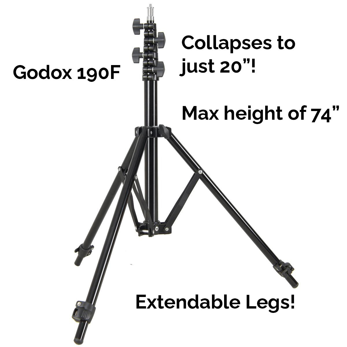 Godox 190F Adjustable Leg Light Stand – MoLight