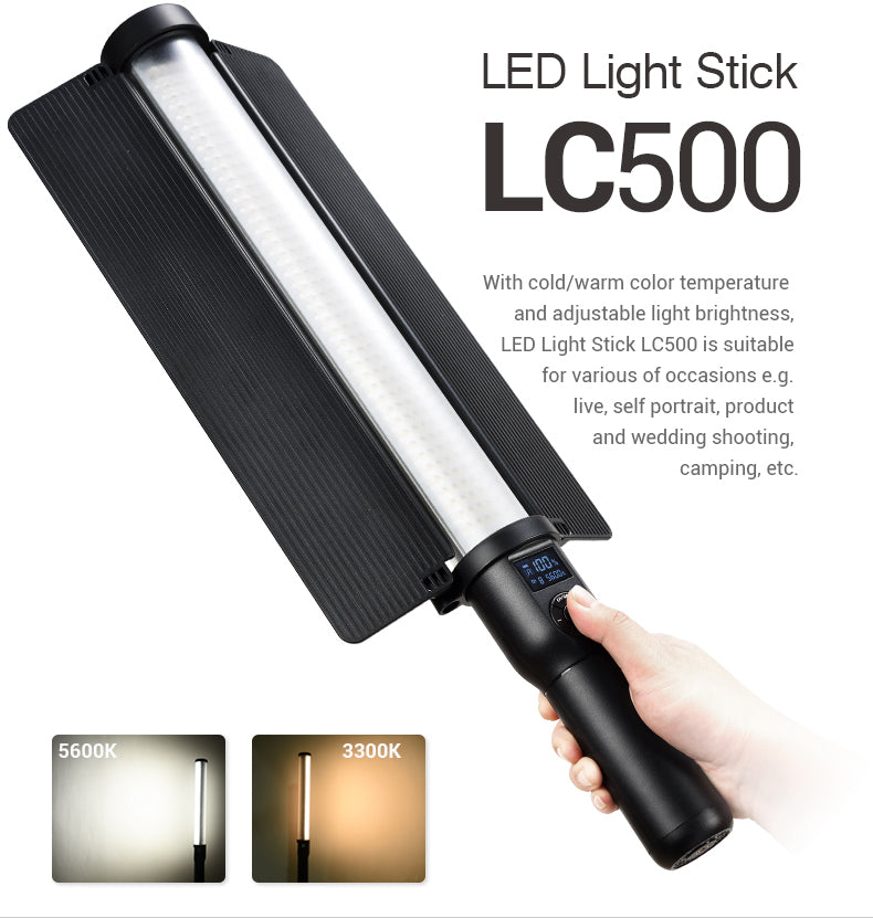 Godox LC500 LED Light Stick – Portable Power | MoLight