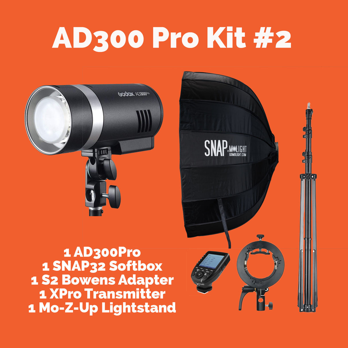 AD300Pro Kit #2 with SNAP32 – MoLight