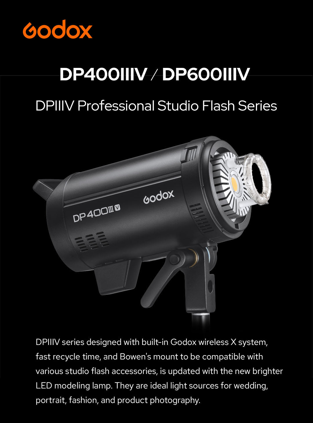 Godox DP400III-V 400ws AC Powered Strobe – MoLight