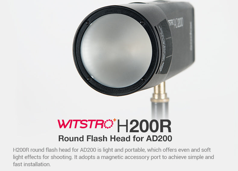 Amazon.com : GODOX H200R, AD200 Round Head Flash Extension