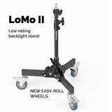 LoMo II Heavy Duty Rolling Backlight Stand NEW WHEEL DESIGN