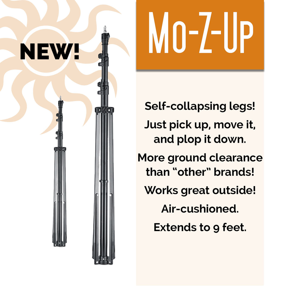 Mo-Z-Up with Self Collapsing Legs