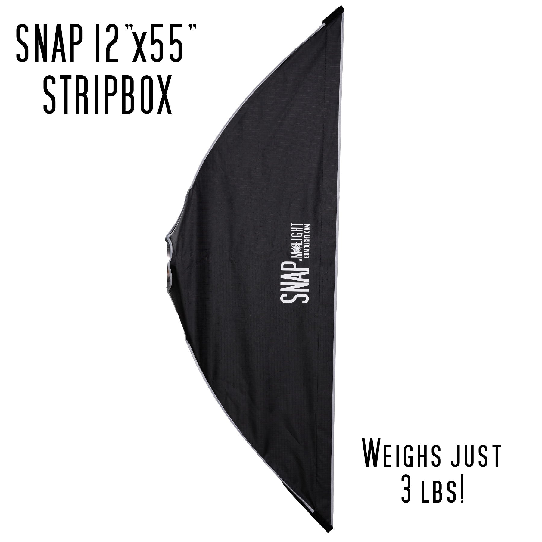 SNAP 12x55 Quick Open Gridded Stripbox | Molight – MoLight