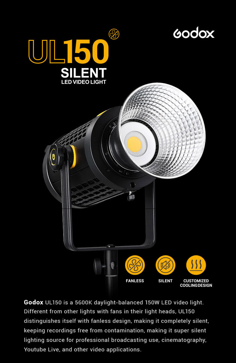 Godox UL150: Silent 150W LED Video Light for Professionals | MoLight