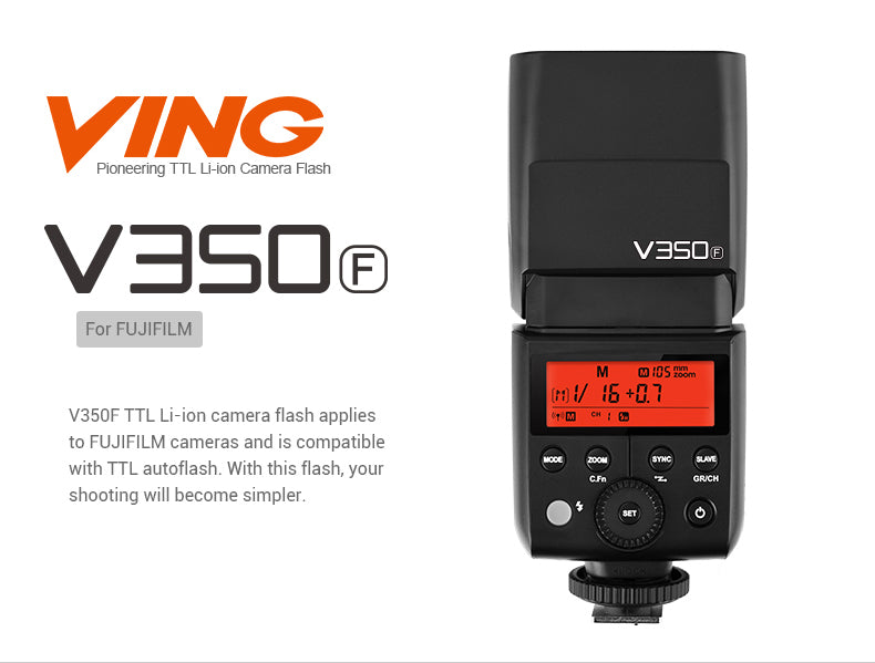 V350 Mini Lithium Ion Speedlight FUJI
